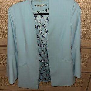 Alice + Olivia Eye Bell-Sleeve Blazer